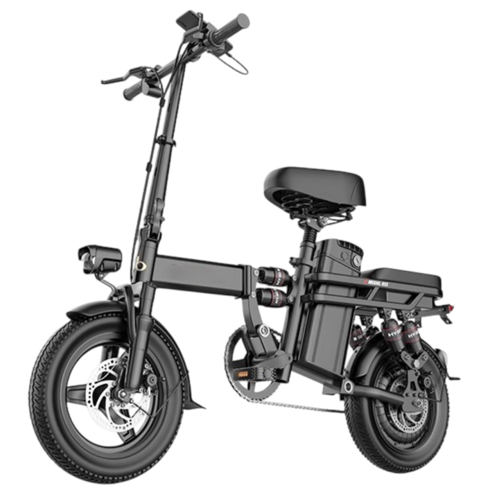 산타고 접이식 전기자전거 48V 고출력 PAS 전동 자전거 성인용 출퇴근 배달