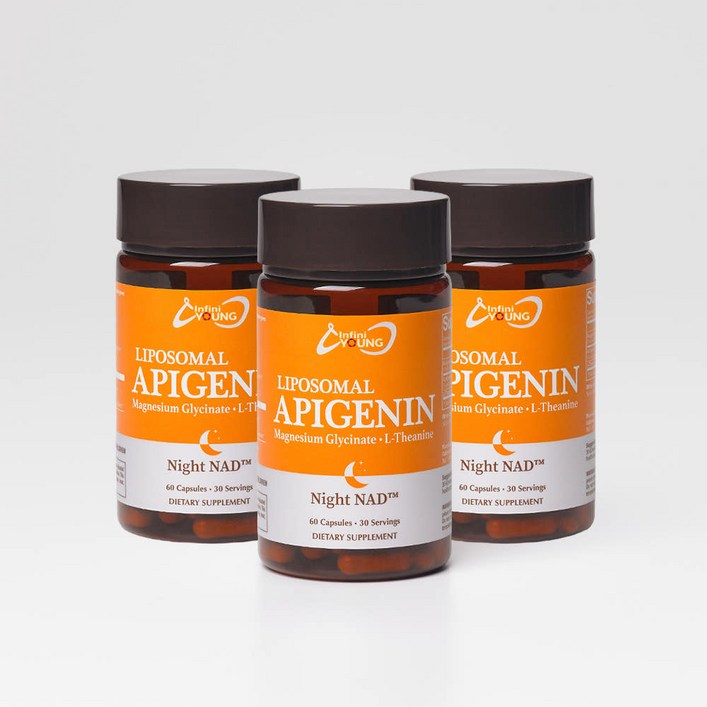 INFINI YOUNG 인피니영 나이트나드, 리포조말 아피제닌, 3개, 60정