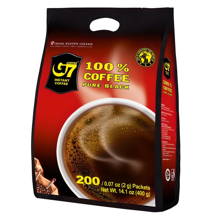 G7 퓨어블랙 원두커피믹스, 2g, 200개입, 1개