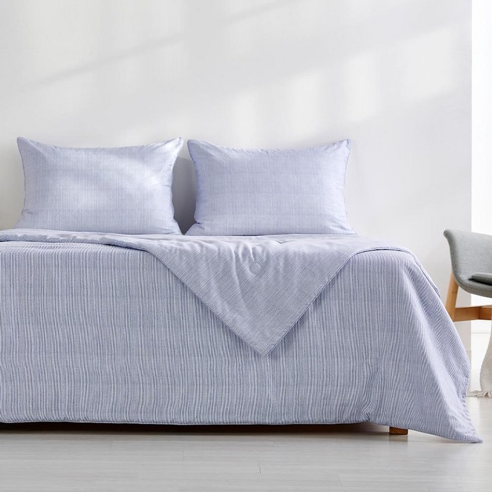 MODERN HOUSE 중계점 소프트워싱 라이트 싱글 차렵이불 블루  CV0225047
