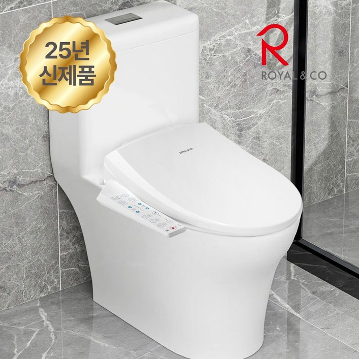 25년신제품출시 로얄 직수형 방수비데 RB-1770 로얄토토 자동노즐세척 필터없는비데 쾌변스파 노즐교체, 고객직접설치, RB-1770