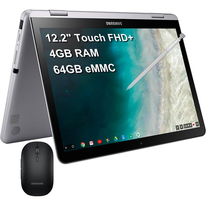 SAMSUNG Chromebook Plus 12.2인치 터치스크린 FHD 2in1 노트북 컴퓨터