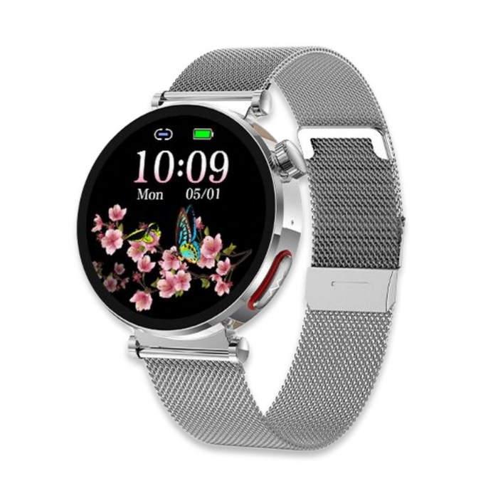 액션맨 글루코워치 EP 건강데이터 스마트워치 한국어지원 온라인설명서 AS 지원, 실버메쉬, 4.4cm, 블루투스