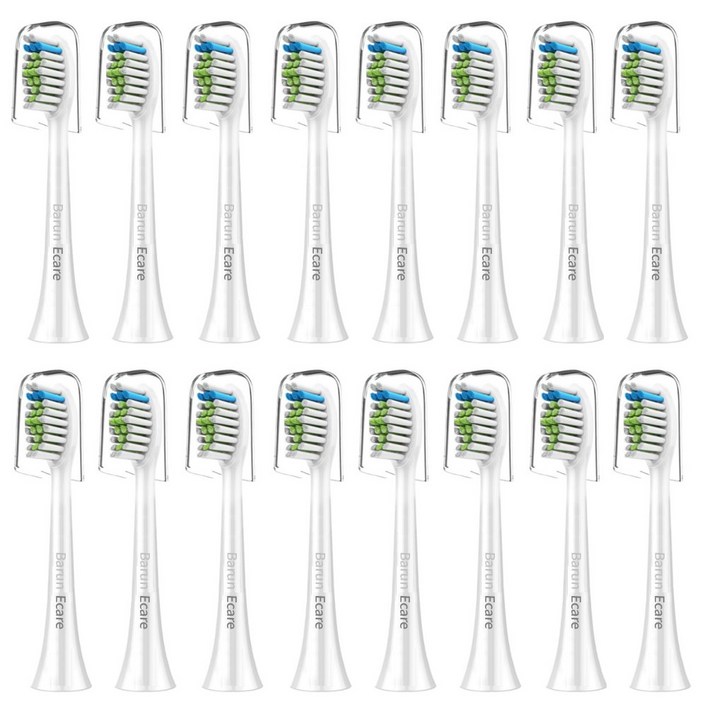 바른이케어 필립스 전동칫솔 호환용 전동 칫솔모 다이아몬드 HX6064P, HX6064DM, 16개