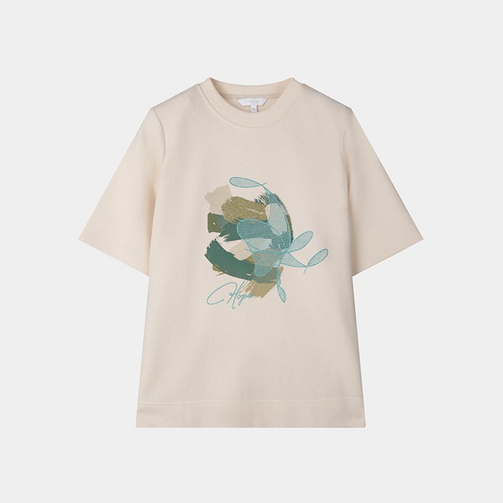 요하넥스 프린티드 하프 슬리브 티셔츠