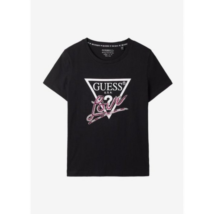 매장정품 게스 GUESS 여성 삼각 LOVE블링 반팔티YP2K1309 601793