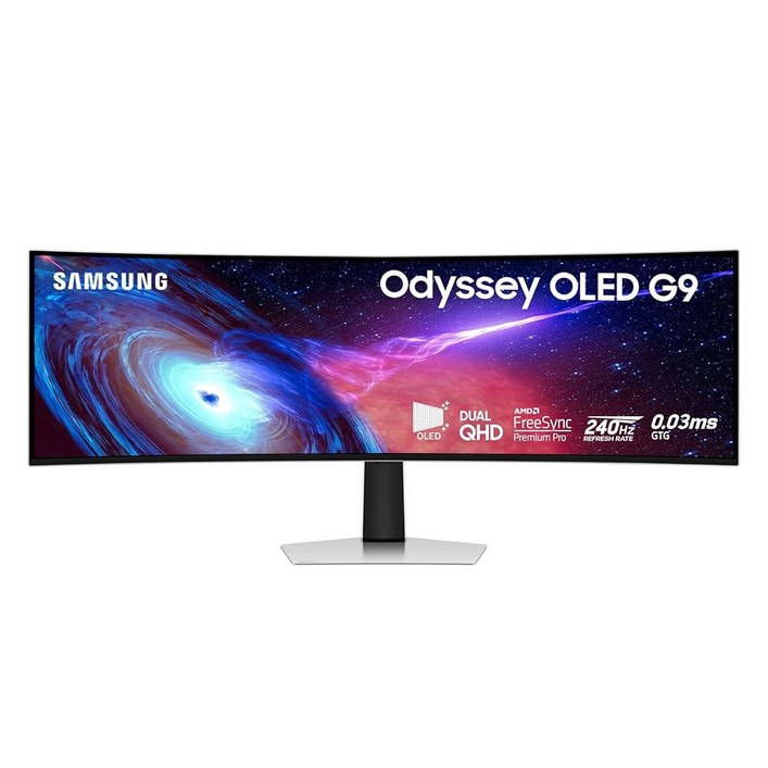 삼성 49인치 오디세이 OLEDG93SC 시리즈 커브드 게이밍 모니터, QDOLED, 240Hz, 0.03ms, DQHD, GSync 호환, AMD 프리싱크 프리미엄 프로,