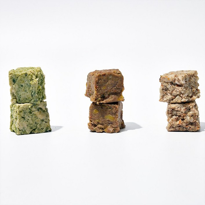 오간식 촉촉한 화식 큐브 소고기 돼지고기 닭고기 강아지 간식 10P, 6개, 300g, 화식큐브돼지