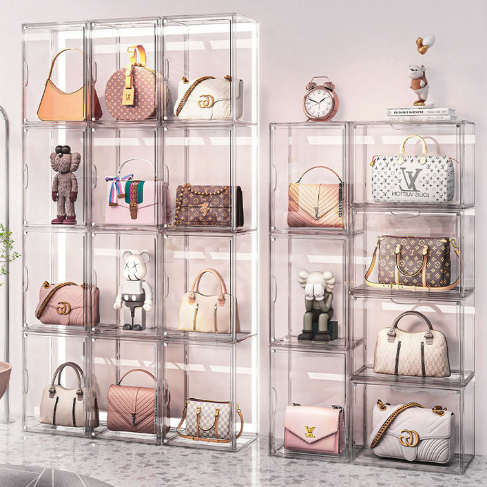 찬람 명품 신발 가방보관함 투명 가방정리함 아크릴케이스, 10개, 40*30*25cm