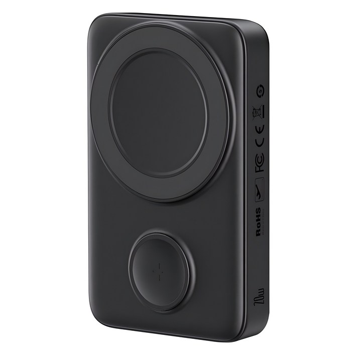 맥도도 애플워치 스탠드형 맥세이프 보조배터리 10000mAh C타입, 블랙 MC1461