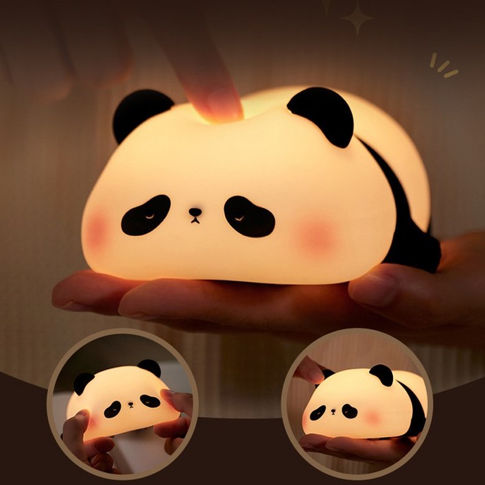 Keebright 판다 LED 무드등 타이머 수면등 터치 센서 취침등 귀여운 침대 옆 램프