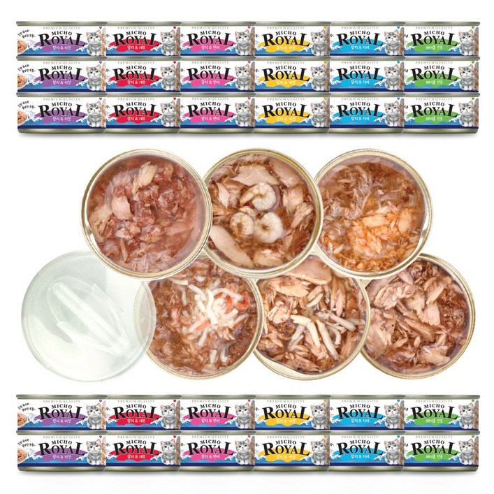 프리미엄 로얄 미쵸 콤보 85g x 30개입 고양이 캔 간식, 30개, 85g
