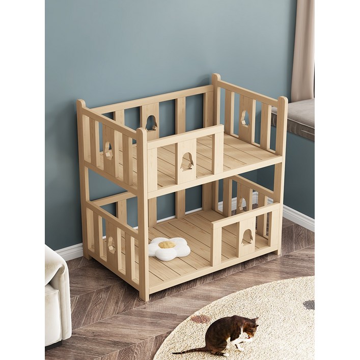 애견 원목침대 강아지집 침대 고급형, 계단x 기본형, 1개