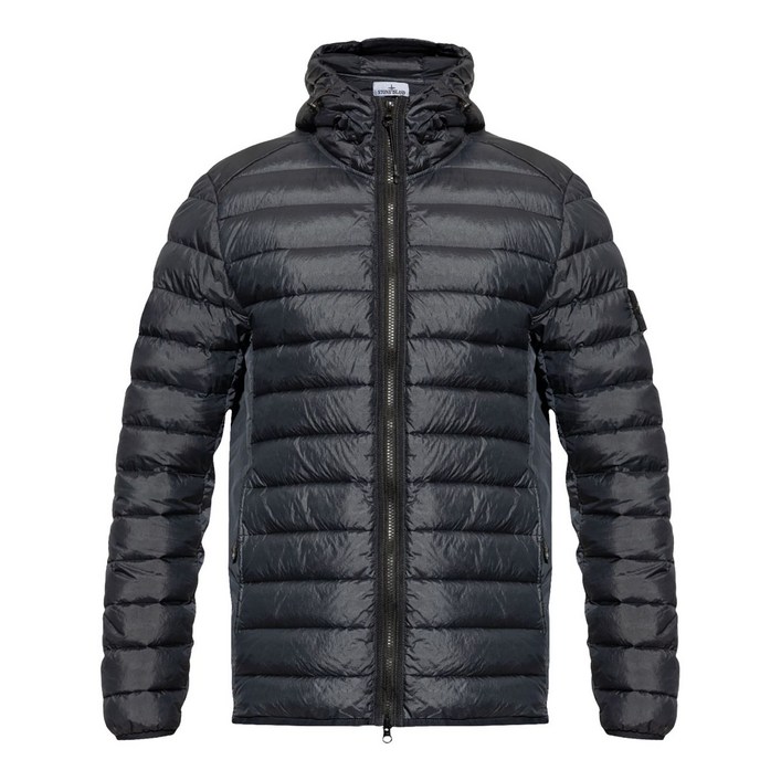 스톤 아일랜드 후드 다운 재킷