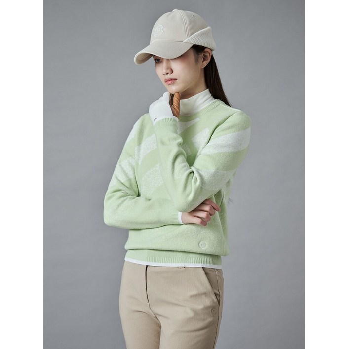 빈폴골프 빈폴골프  여성 그라데이션 풀오버  애플 그린 BJ4X51A21K