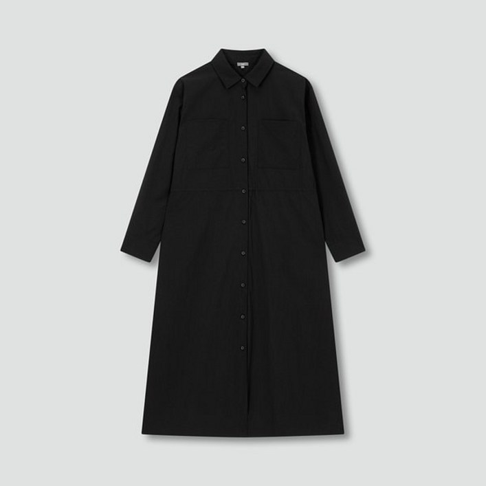 JAJU 여 사각사각 긴팔 허리스트링 원피스 J135201104099 480610