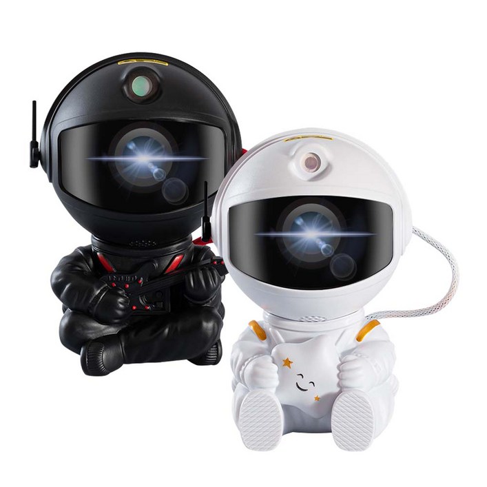 젤센 꿈꾸는 우주인 오로라 무드등 별 성운 조명 프로젝터형 ZELSENSPACE2, 화이트스타