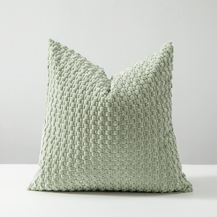 키미블랑 코듀로이 와플모양 심플 쿠션 커버