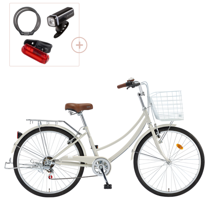 2026 삼천리 26 선데이 자전거 7단 클래식 시티형자전거, 1개, 171cm, 웜 그레이 무광