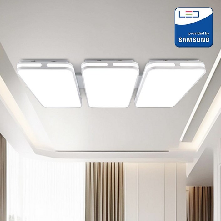 진보 삼성 칩셋 LED 윤슬 거실등 방등 180W 조명 화이트 플리커프리 국내산