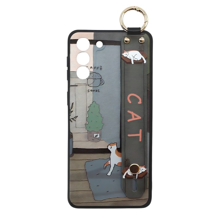 신서엔코 갤럭시S21케이스 갤럭시S21플러스케이스 갤럭시S21울트라케이스 Galaxy Phone Case SCS1533 일러스트 핸드 스트랩 케이스
