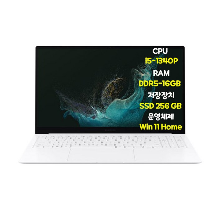 삼성전자 갤럭시북 프로 NT950XFT-A51A 코어i5 윈도우11 가벼운 가성비 사무용 대학생 인강용 동영상 업무용 노트북