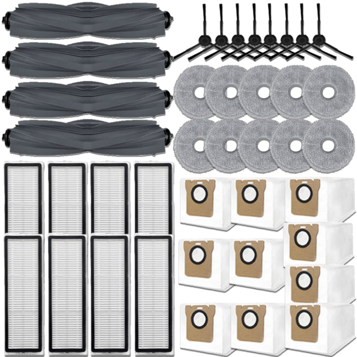 드리미 L20 Ultra 소모품 세제 먼지봉투 물걸레 필터 브러쉬 호환, 1개, 1년세트