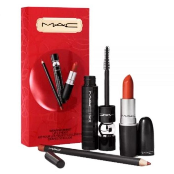 Mac Auto Parts MAC 홀리데이 익스클루시브 랩드 인 레드 립 앤 아이 키트