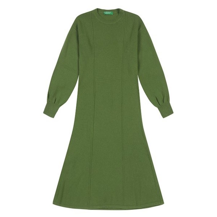 백화점 정품 베네통 원피스 Pintuck wrinkle flare dress1244DV00IGN