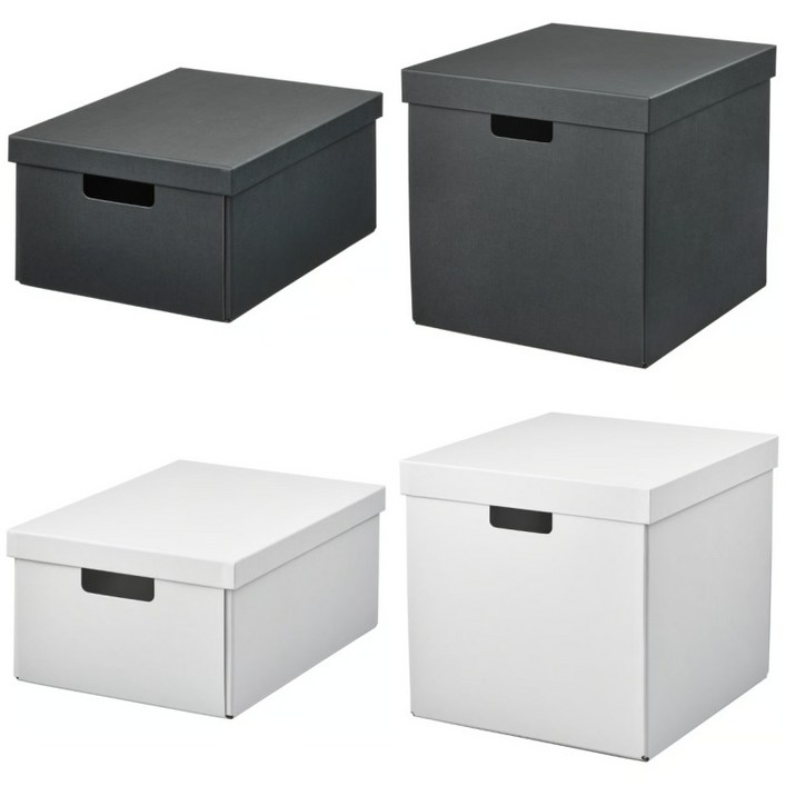 이케아 뚜껑 수납상자 종이박스 피에데르하르브