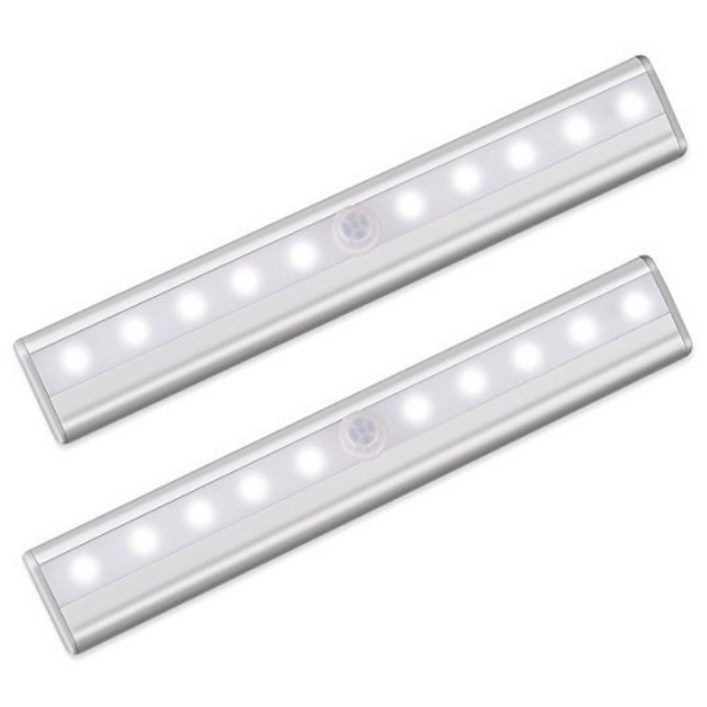 모퀸 2개 1SET LED 무선센서등 동작감지 조명 현관 화장실 손안데고 불켜기 직관적 건전지사용 자석탈부착