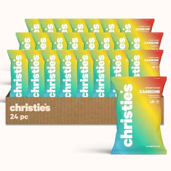 크리스티 칩스 달콤하고 매콤한 하바네로 - 슈퍼 내추럴 감자 칩 대추, 정제 설탕 없음, 비건, 글루텐 프리, 천연 고메 스낵과 대담하고 킥 100% 식물성 1온스 24팩