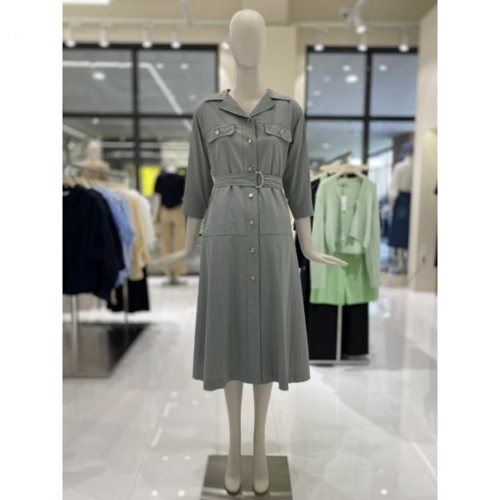 [ 씨씨콜렉트 ] 포켓 디테일 셔츠 롱 원피스 E232PSE165 백화점 아울렛 한정수량 (3988529)