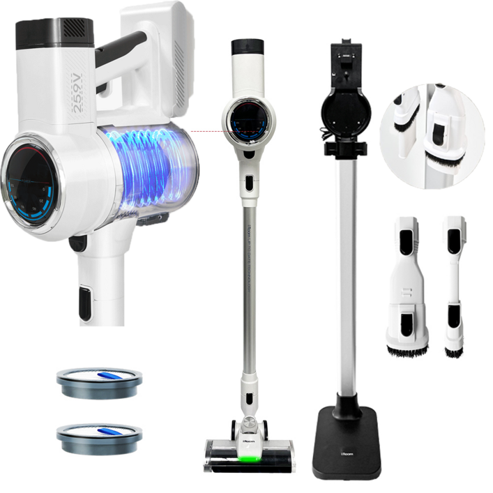최신형 차이슨 무선 진공청소기 거치대 패키지 BLDC 올인원