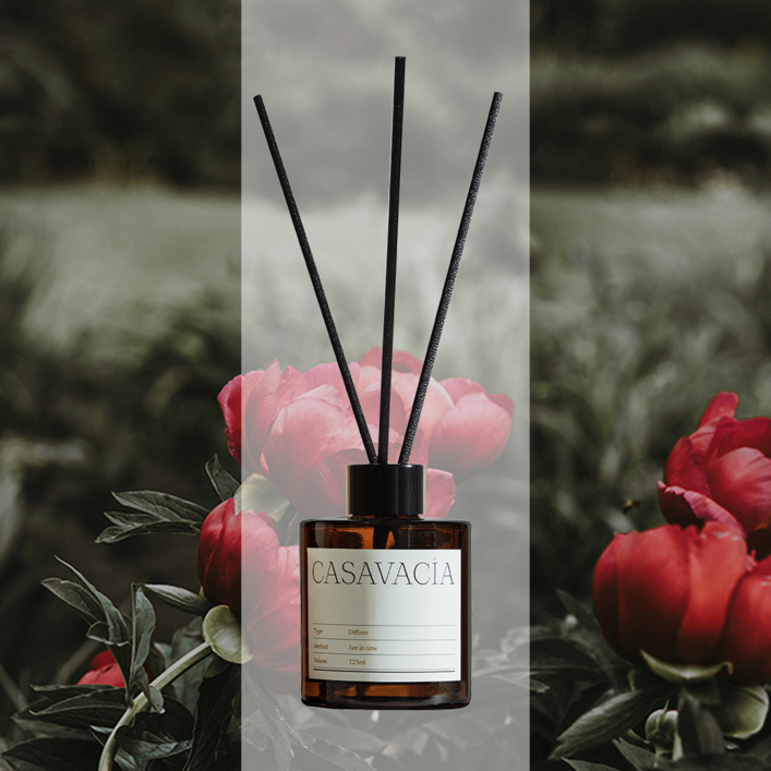 카사바시아 호텔 고급 디퓨저 방향제, 1개, 125ml, 롬브로단로