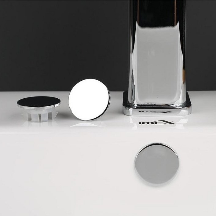 더블슬릿 황동 SUS304 스텐레스 세면대 세면캡 구멍 완전 막힘형 오버플로우 마개 11, 크롬실버