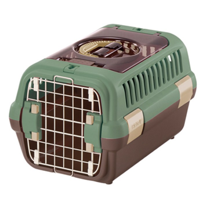 릿첼 강아지 고양이 이동장 이동가방 캐리어 캠핑 켄넬 케이지 더블도어, 1개