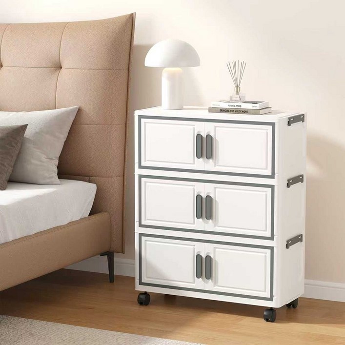 리보아 접이식 이동식 폴딩 리빙박스 수납장