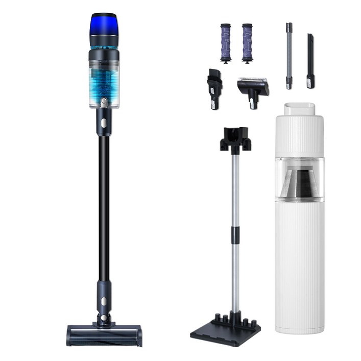 최신형 차이슨 무선 청소기 BLDC V50 자동충전 거치대 + 고사양 흡입력, BLDC V50, 혼합색상