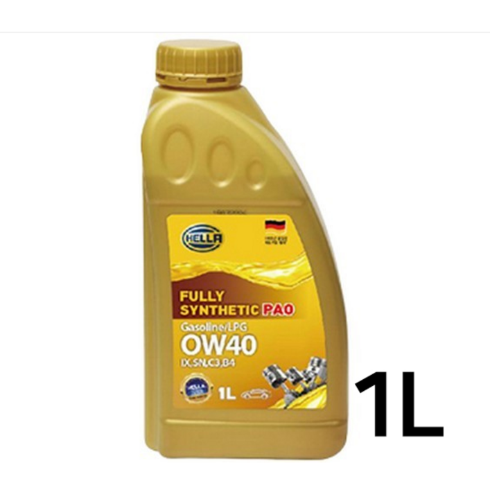 이벤트 4통구매시 1통 추가 증정 헬라 골드 PAO 독일정품 100합성유 0W20 0W30 0W40, 0W30, 1개, 1l