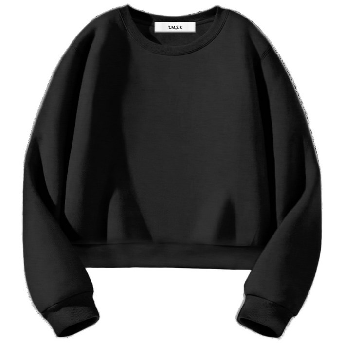 토르소 TSF 무지 세미오버핏 크롭 맨투맨 티셔츠