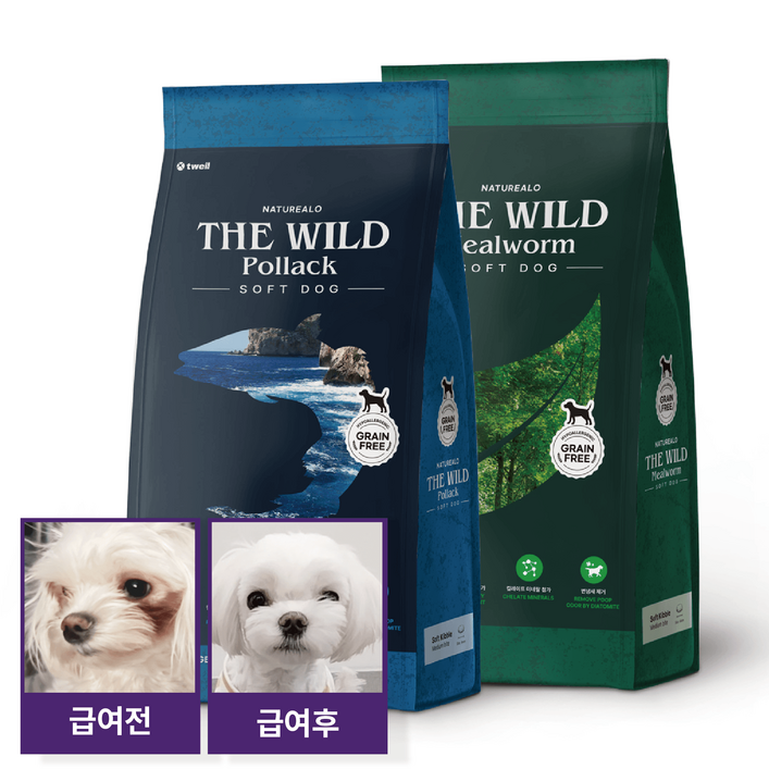 네이처알로 더와일드 포독 강아지 그레인프리 눈물 알러지 사료, 1개, 1kg, 밀웜 네이처알로 더와일드 포독 강아지 그레인프리 눈물 알러지 사료, 1개, 1kg, 밀웜
