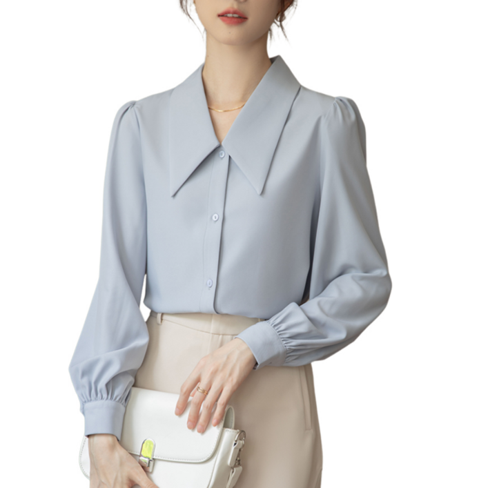 노바시크 여성용 단아한 카라 블라우스 DX0009 노바시크 여성용 단아한 카라 블라우스 DX0009