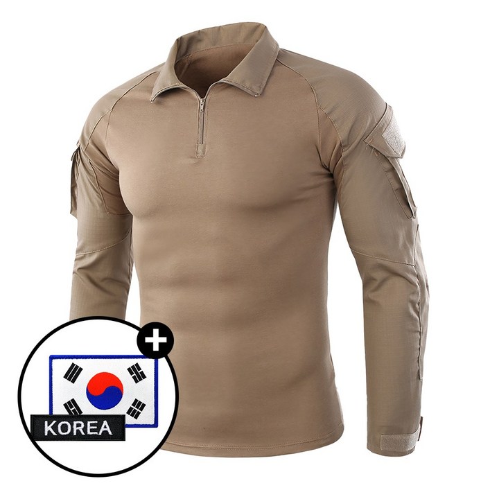 택티컬 전술 컴뱃셔츠 긴팔  컴뱃티셔츠 아웃도어 군인 간부 강철부대 등산