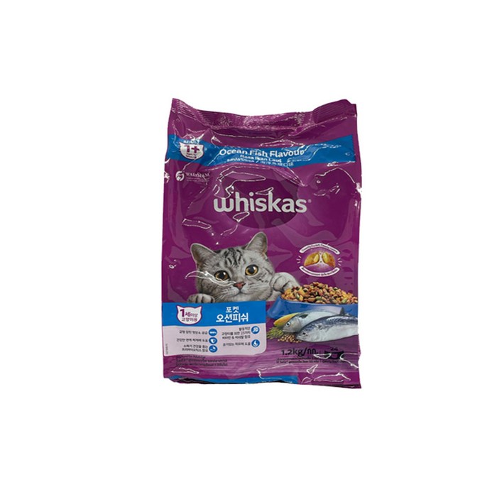 위스카스 포켓 오션피쉬 무료배송, 기타생선, 1.2kg, 5개