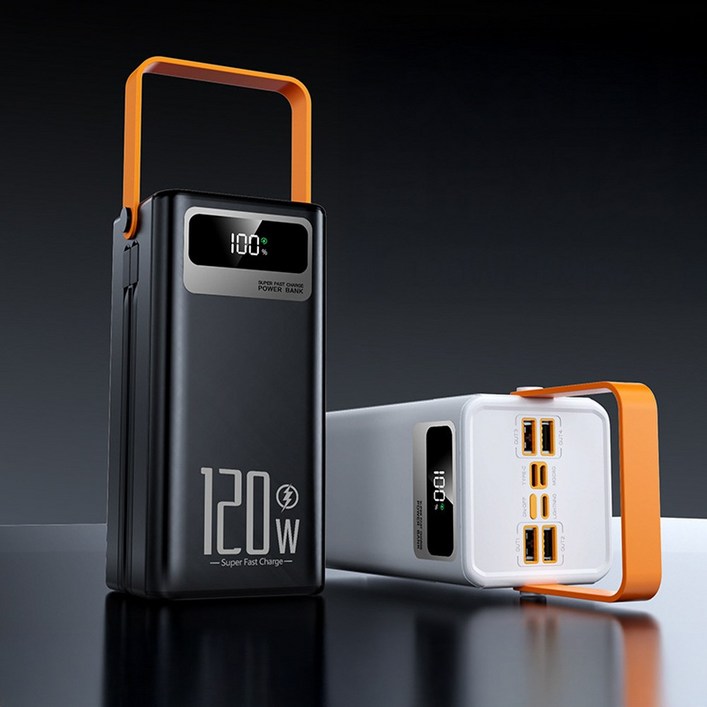 5시건 당일출고 초고속충전 100000mAh 초대용량 보조배터리 야외 캠핑 차박 낚시