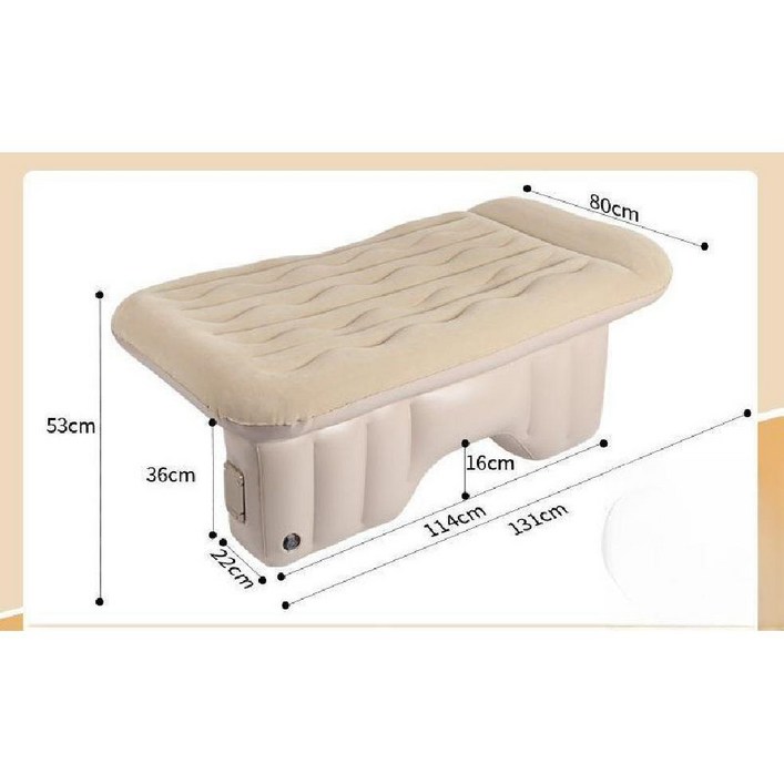 쉽게 바람 넣다 뺄 수 있는 뒷좌석 자동펌프 에어매트 KIFFJOIT