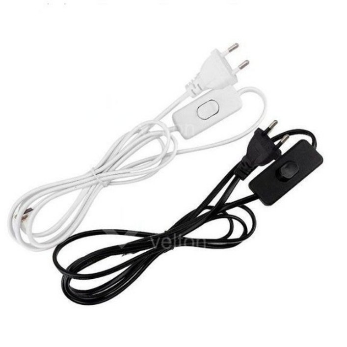 호강조명 AC 220V 전선코드 중간스위치 0.75SQ 백색