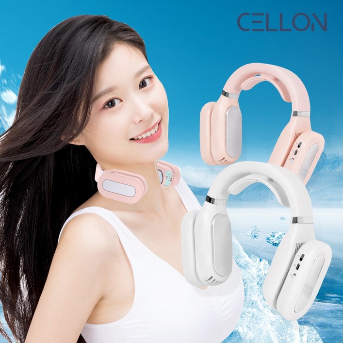 셀온 듀얼모드 냉온 넥밴드 화이트핑크, 화이트, CELLONF3