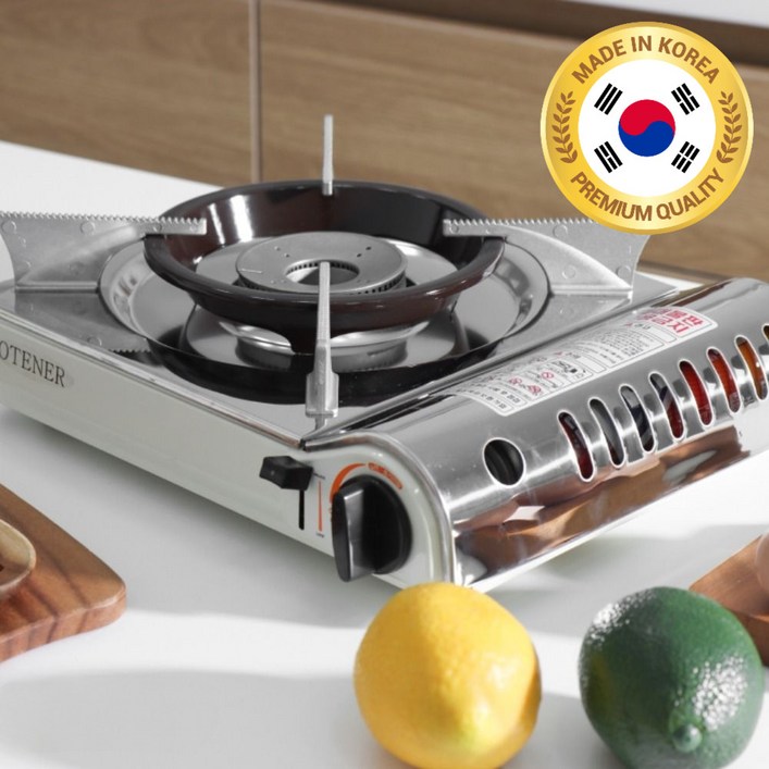 국산 고화력 불꽃 신화 휴대용 고화력 가스버너 가정용 업소용 캠핑용, 1개, 크림 화이트